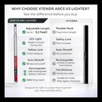 XTENDR ARCS V3 — Extendable Plasma Arc Lighter